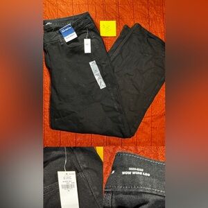 Old Navy Black High-Rise “WOW Wide Leg” Jeans